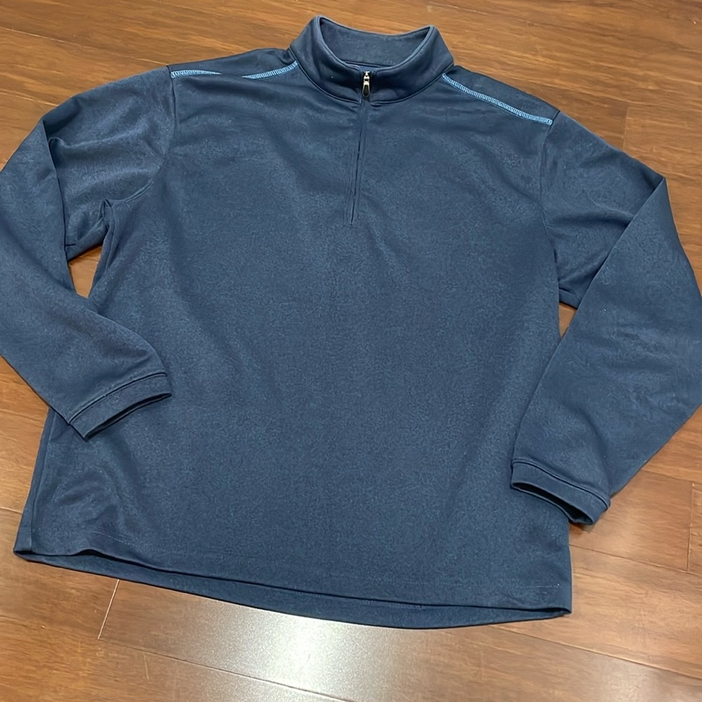 Pebble Beach Performance Blue Men’s 1/4 Zip Pullover Shirt Size M
